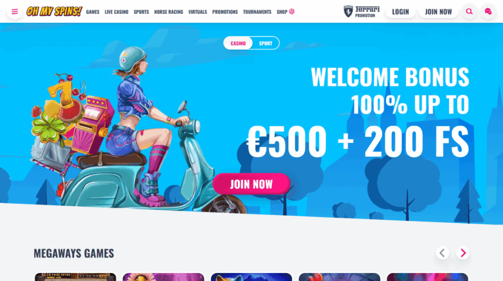 Ohmyspins casino non adm