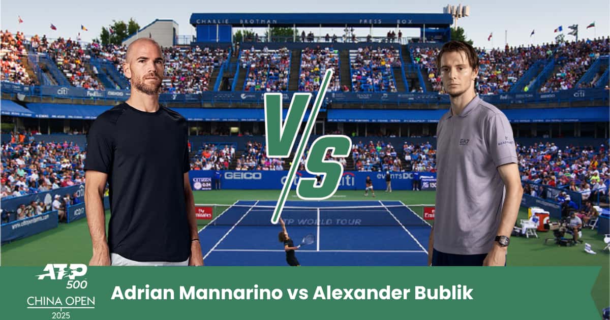 Pronostico ATP Pechino: Adrian Mannarino sfida Alexander Bublik in un match equilibrato.