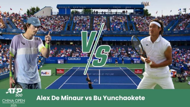 Pronostico ATP Pechino: Alex De Minaur affronta Bu Yunchaokete sul cemento cinese.