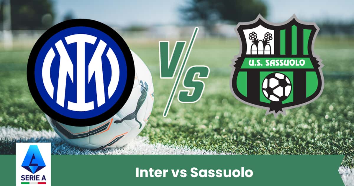 L’Inter parte favorita contro il Sassuolo, ma gli emiliani restano una squadra insidiosa. Possibile gara ricca di gol. Pronostico: Vittoria Inter o Over 2.5.