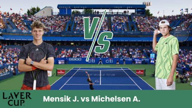 Sfida equilibrata alla Laver Cup: Mensik punta sulla solidità, Michelsen sull’attacco rapido. Atteso un match spettacolare sul cemento indoor.