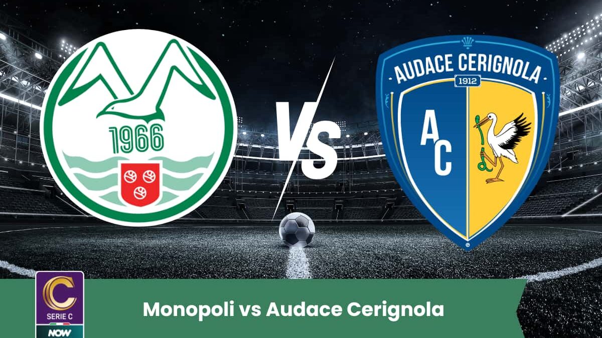 Sfida equilibrata in Serie C - Girone C tra Monopoli e Audace Cerignola: partita tattica con pochi gol attesi.