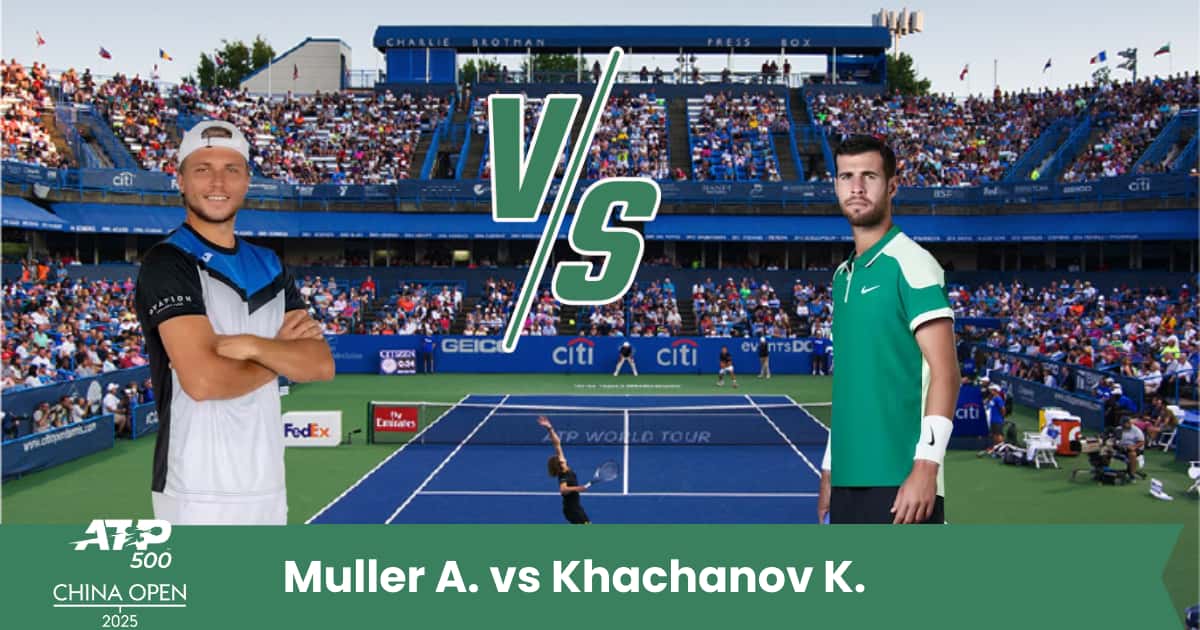 Sfida avvincente a Pechino: Alexandre Muller cerca l’impresa, ma Karen Khachanov parte favorito sul cemento cinese.