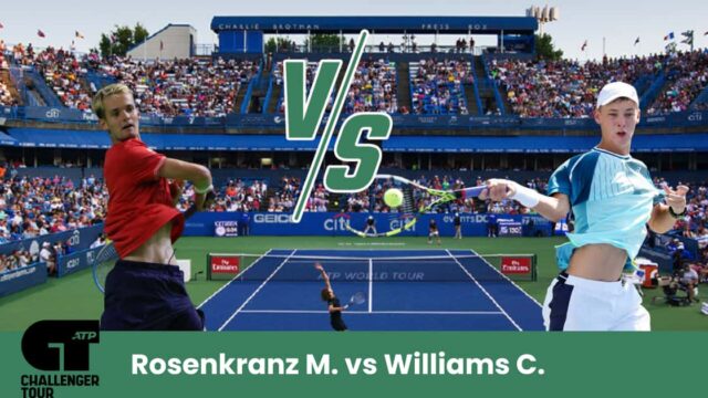 Pronostico tennis Challenger Las Vegas Rosenkranz vs Williams.