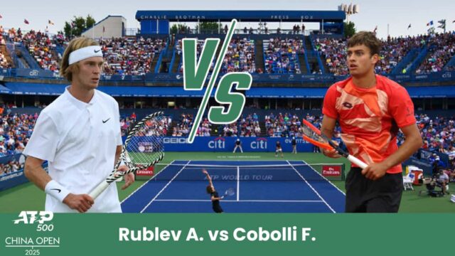 Sfida entusiasmante a Pechino: Andrey Rublev affronta Flavio Cobolli sul cemento cinese. Un match che promette intensità, potenza e colpi spettacolari.