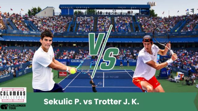 Sfida equilibrata al Challenger di Columbus: Sekulic punta sulla solidità da fondo campo, mentre Trotter cercherà di imporsi con il servizio. Pronostico leggermente a favore di Sekulic.