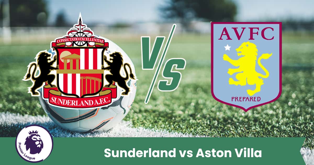 Duello Premier League tra Sunderland e Aston Villa con i Villans avanti nei pronostici.