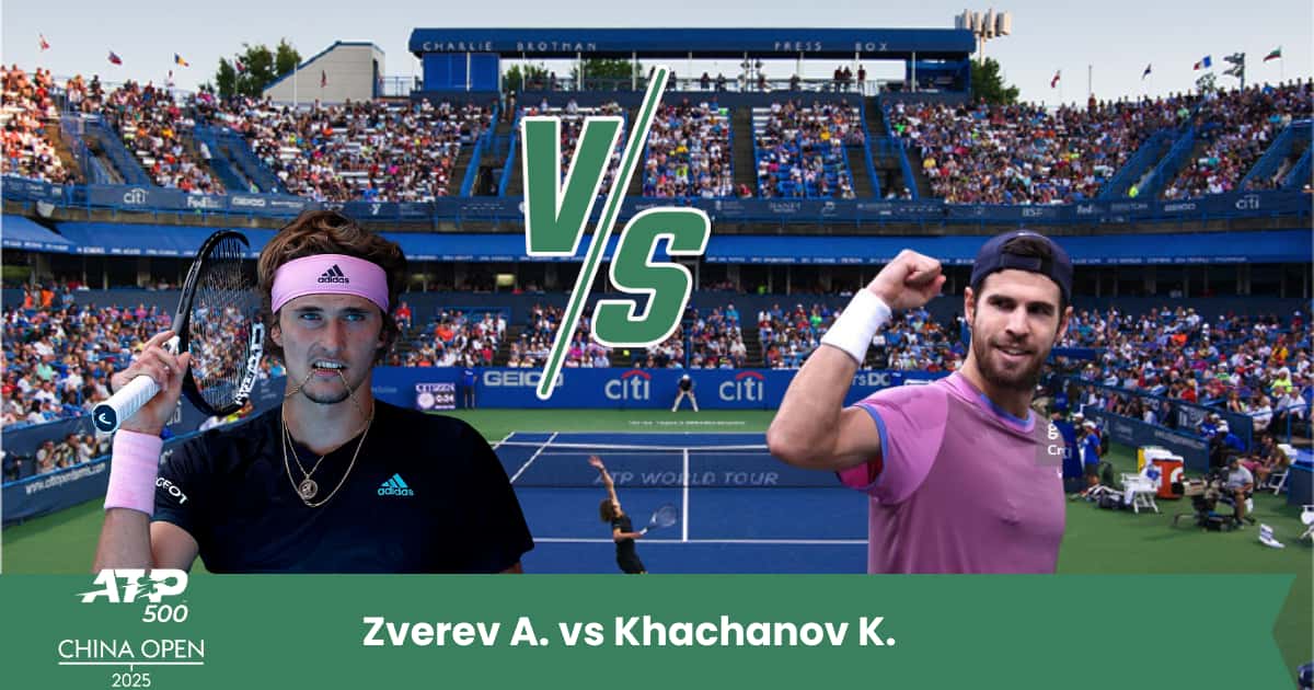 Pronostico Zverev vs Khachanov, ATP Pechino 2025 sul cemento: analisi, risultato esatto e quota consigliata.