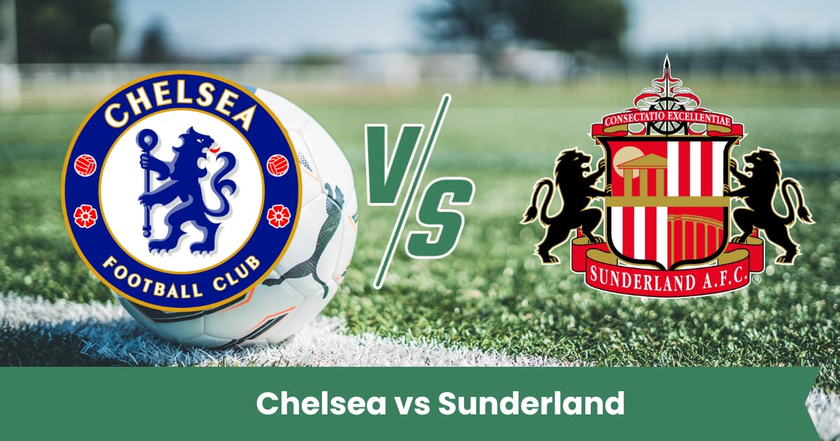 Sfida Premier League: il Chelsea affronta il Sunderland in una partita decisiva a Stamford Bridge. Analisi numeriche, statistiche e pronostico con risultato esatto.