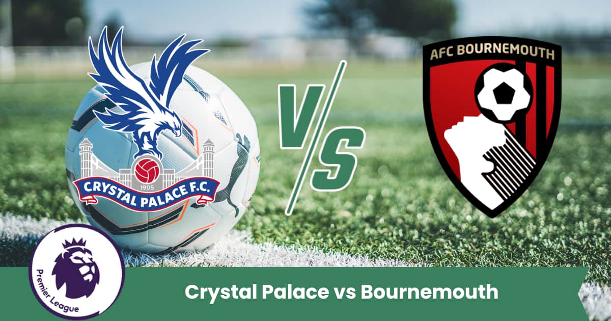 Pronostico Premier League 2025: Crystal Palace favorito contro il Bournemouth in una sfida equilibrata con media gol prevista di 2.3.