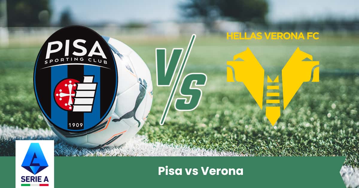 Pronostico Serie A 2025 – Analisi e previsione del match Pisa vs Verona con statistiche, forma recente e risultato consigliato.