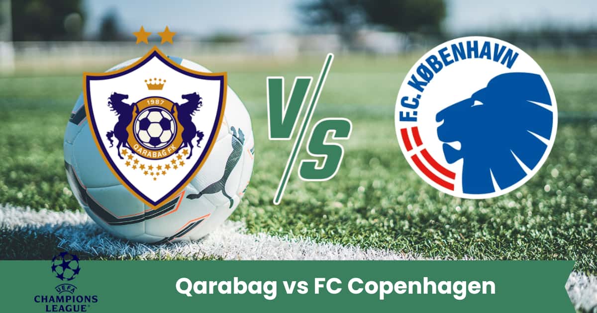 Il Qarabag ospita il FC Copenhagen in una sfida equilibrata della Champions League. Difesa solida contro esperienza europea: il pronostico punta su un pareggio con pochi gol.