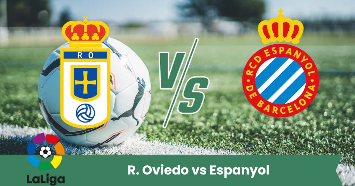 Sfida equilibrata tra Real Oviedo ed Espanyol in LaLiga: difesa solida contro attacco rapido, con pronostico di pareggio e pochi gol.