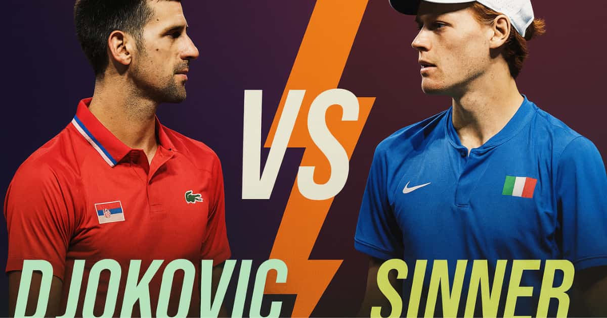 Djokovic contro Sinner nel Six Kings Slam 2025 – Sfida epica sul cemento indoor in Arabia Saudita.