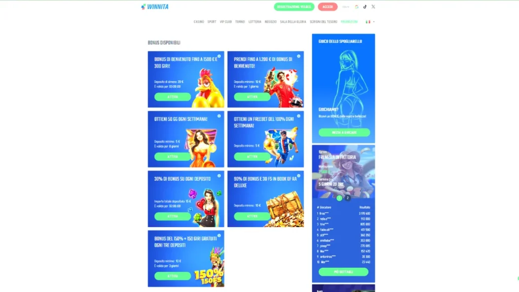 winnita casino bonus